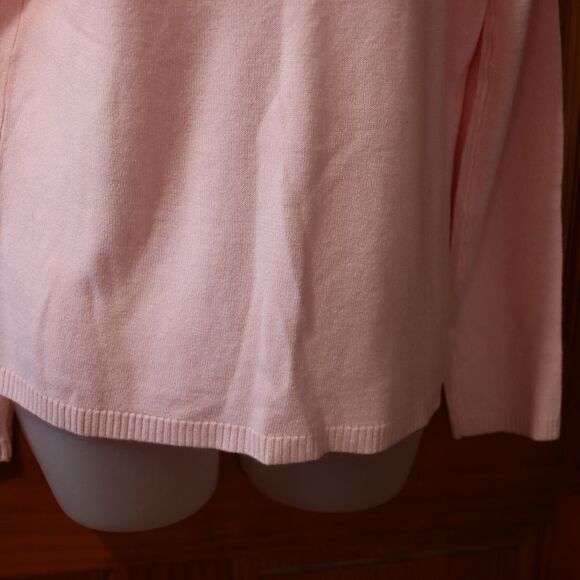 Studio Works Light Pink Turtle Neck Pullover Sweater Medium - Picture 6 of 11